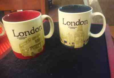 NWT  2 Starbucks  LONDON Global Icon Series 16 Oz  DOUBLE DECK BUS/BIG BEN Mugs - Sold on eBay Jun, 21st 2019 for $125.00