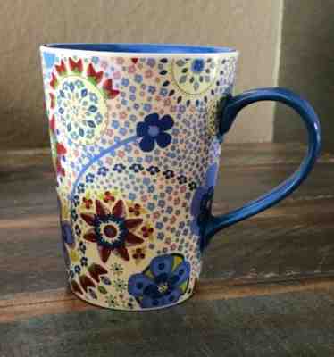 2007 Starbucks Coffee Mug Blue Floral Paisley 13 oz. EUC - Sold on eBay Jun, 21st 2019 for $20.00