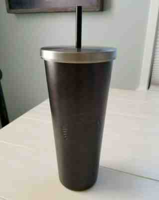 NEW Starbucks Logo Stainless Steel Double Walled Black Cold Cup Tumbler 24 oz  - Sold on eBay Jun, 21st 2019 for $18.95
