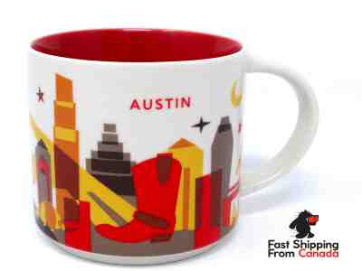Austin STARBUCKS mug You Are Here 14OZ Texas 2015 Coffee Tea Ceramic Cup USA - Sold on eBay Jun, 21st 2019 for $28.00