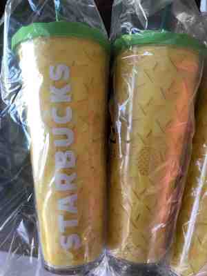 Starbucks Pineapple Tumbler - Sold on eBay Jun, 21st 2019 for $22.00
