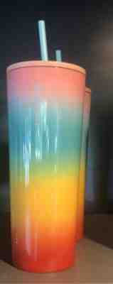 STARBUCKS 2019 COLD CUP STAINLESS STEEL OMBRE RAINBOW PRIDE TUMBLER 24 FESTIVAL - Sold on eBay Jun, 21st 2019 for $25.00