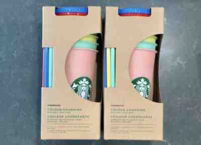 STARBUCKS COLOR CHANGING CUPS COLD SET NEW RARE SUMMER 2019 Set Of 5 Cups - Sold on eBay Jun, 20th 2019 for $99.99