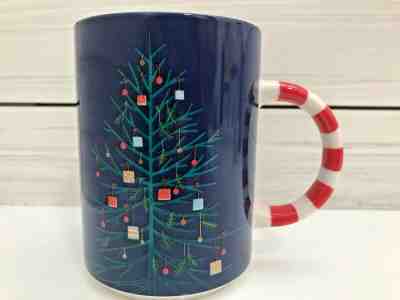 Starbucks 2018 Holiday Collection Blue Christmas Tree Coffee Cup Mug Candy Cane - Sold on eBay Jun, 20th 2019 for $21.99
