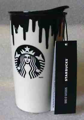 Starbucks Band of Outsiders Black Drip Ceramic Tumbler Mug NEW - Sold on eBay Jun, 27th 2019 for $59.95