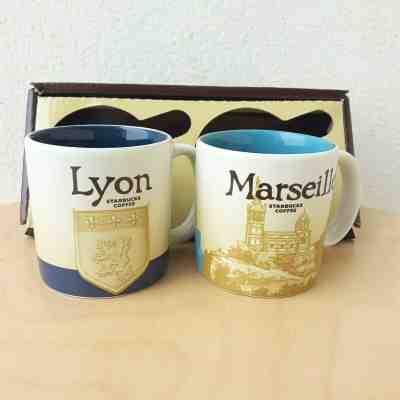 2 Demitasse Starbucks City Mugs 3 oz Mini Icon LYON & MARSEILLE Discontinued New - Sold on eBay Jun, 27th 2019 for $48.00