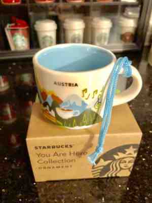 Starbucks City Mug Cup You are here  Ornament YAH Austria 2oz.NEW!!!! So Cute!! - Sold on eBay Jun, 27th 2019 for $28.00