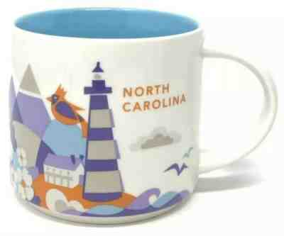 Starbucks North Carolina You Are Here Coffee Mug Cup 14 Oz Collection 2017  - Sold on eBay Jun, 27th 2019 for $24.00