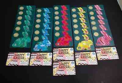 2019 STARBUCKS  EASTER GIFT CARD  - LOT OF 36 PCS. ( 6 COMPLETE SET ) NEW  - Sold on eBay Jun, 27th 2019 for $39.99