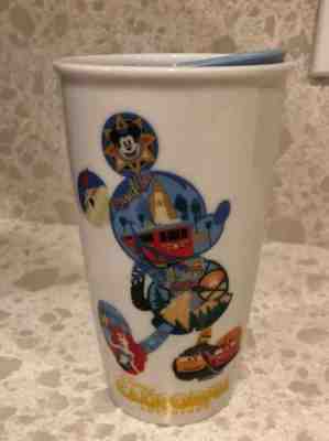 Starbucks Mickey Disney California Adventure Travel Tumbler Ceramic 12oz Retired - Sold on eBay Jun, 27th 2019 for $47.95