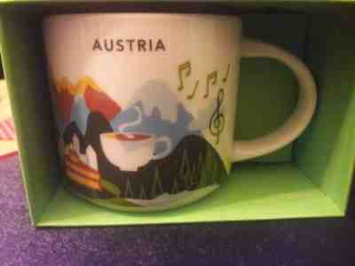 NIB With SKU STARBUCKS AUSTRIA  You Are Here (YAH) 14 Oz Mug. Rare - Sold on eBay Jun, 27th 2019 for $39.50