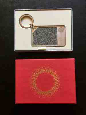 Starbucks 2015 Swarovski Crystal Gift Card Sterling Silver - Sold on eBay Jun, 27th 2019 for $450.00