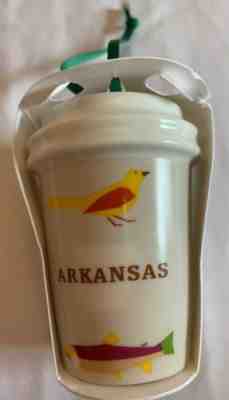 Starbucks You Are Here 2017 Arkansas State Ornament 2 oz Demi Cup New YAH Rare - Sold on eBay Jun, 27th 2019 for $30.00