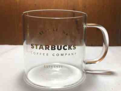 Starbucks 2016 Clear Coffee Mug with Gold Lettering. Seattle. 18oz. - Sold on eBay Jun, 27th 2019 for $20.00