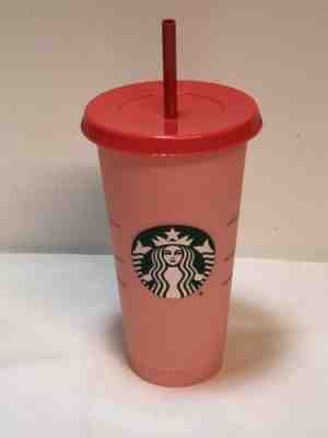 Starbucks Color Changing Single Cold Cup Rose - Coral Red NEW 2019 Free Shipping - Sold on eBay Jun, 27th 2019 for $20.50