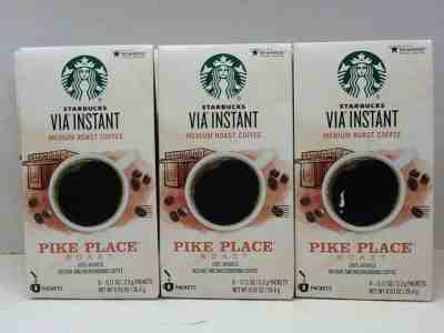 Starbucks Via Instant Pike Place Medium Roast Coffee 72 Packets Read Details - Sold on eBay Jun, 27th 2019 for $39.95