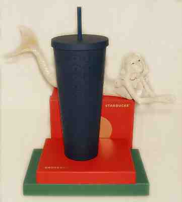 STARBUCKS - Navy Blue Matte "S" Star - Acrylic - Cold Cup - 24 fl oz Venti *NEW - Sold on eBay Jun, 27th 2019 for $34.99