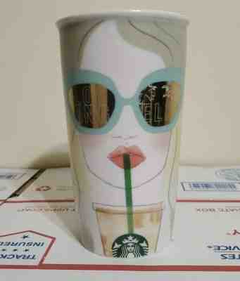 Starbucks Los Angeles LA Sunglasses Ceramic Tumbler - Sold on eBay Jun, 26th 2019 for $33.99