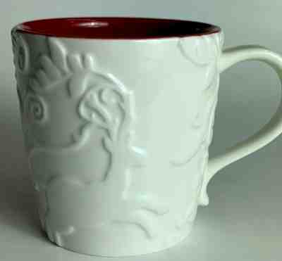 Starbucks 2009 Bone China White Embossed Reindeer Coffee Mug Pristine Condition  - Sold on eBay Jun, 26th 2019 for $16.97