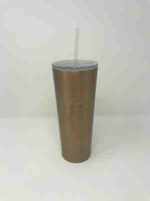 STARBUCKS GOLD STAINLESS STEEL TUMBLER 24oz NWT summer 2019 ships free ! - Sold on eBay Jun, 26th 2019 for $16.01