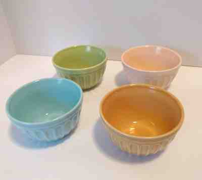 Starbucks Set of 4 Ribbed Ice Cream Bowls Pastel Colors 2006 Retro - Sold on eBay Jun, 26th 2019 for $50.00