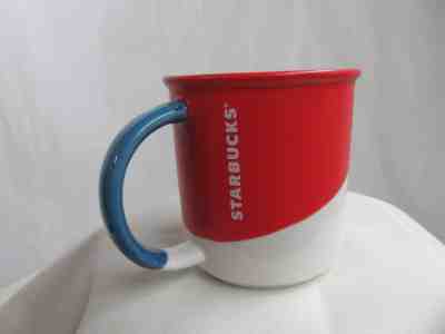 Starbucks Red Angle Dipped Mug 12 oz Coffee Holidays 2017 collection - Sold on eBay Jun, 26th 2019 for $16.99