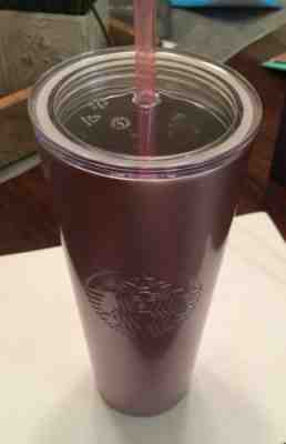 Starbucks 2019 PINK ROSE GOLD GLITTER Travel Tumbler Stainless Steel 24oz - Sold on eBay Jun, 26th 2019 for $30.00