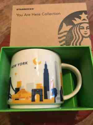 New York Starbucks You Are Here Mug YAH 14 oz 2015 Retired - Sold on eBay Jun, 26th 2019 for $15.00