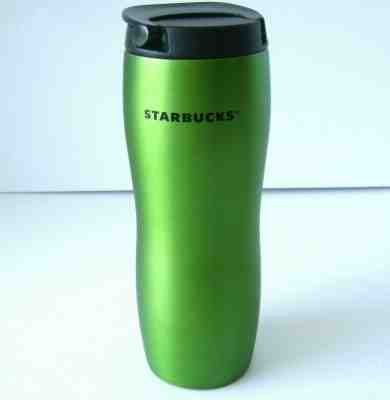 Starbucks 2008 Travel Mug Tumbler Lucy Concord Metallic Green Stainless 16 oz  - Sold on eBay Jun, 26th 2019 for $24.95