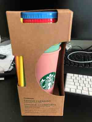 Rare Starbucks Color Changing Cold Cups-5 Pack Summer 2019 24oz unopened box - Sold on eBay Jun, 26th 2019 for $80.00