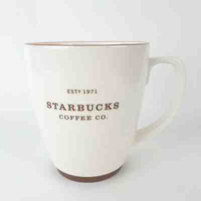 2006 Starbucks Coffee Co. Classic Est 1971 White Brown Large Coffee Tea Mug Cup  - Sold on eBay Jun, 26th 2019 for $16.97