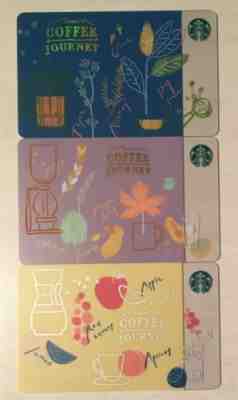 Starbucks 2018 TAIWAN Coffee Journey 3 Card Lot Set Collection RARE - Sold on eBay Jun, 26th 2019 for $26.99