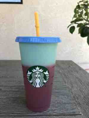 Starbucks COLOR CHANGING cold Cup 24 Oz. Single Color ARCTIC RASPBERRY - Sold on eBay Jun, 26th 2019 for $20.00