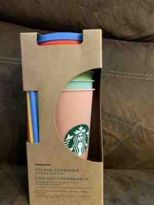 Starbucks Color Changing Tumblers (5 cups, lids, straws) NEW - Sold on eBay Jun, 26th 2019 for $85.00