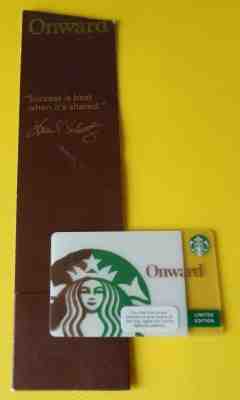 STARBUCKS HTF ORIGINAL 2010 HOWARD SCHULTZ ONWARD Card/BookMark *NM*  - Sold on eBay Jun, 26th 2019 for $19.95