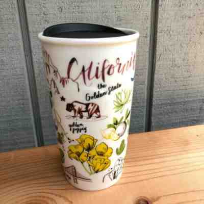 Starbucks 2016 California Golden State Ceramic Tumbler Travel Mug Traveler Rare - Sold on eBay Jun, 26th 2019 for $19.91