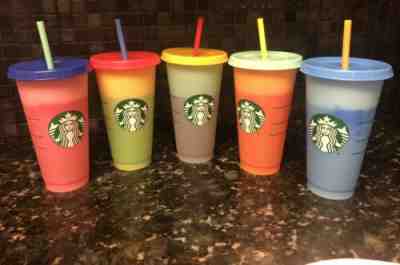 Starbucks Color Changing Reusable Cold Cups 2019 (5 Pack) - Sold on eBay Jun, 26th 2019 for $84.99