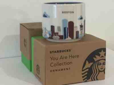 2015 Starbucks "YOU ARE HERE" YAH Ornament Series, Boston City 2 oz Limited - Sold on eBay Jun, 26th 2019 for $34.95