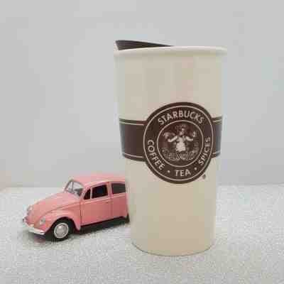 NEW IN BOX Authentic Starbucks Double Wall Traveler Original Logo 12 oz Rare - Sold on eBay Jun, 26th 2019 for $21.99