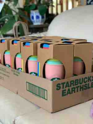 Starbucks Color Changing Reusable Cold Cups Pack of 5 w/ Lids & Straws 24oz - Sold on eBay Jun, 26th 2019 for $149.95