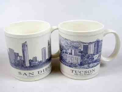 Lot 2006 2008 Skyline STARBUCKS Tucson San Diego ARCHITECT SERIES CITY Mugs 18oz - Sold on eBay Jun, 25th 2019 for $30.00