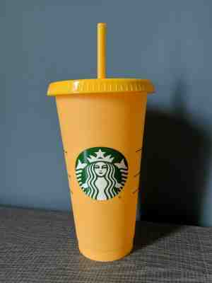 Starbucks Color Changing Cold Cups Single Cup - Apricot to Tangerine - Sold on eBay Jun, 25th 2019 for $19.00