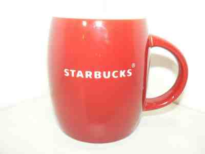 Starbucks Coffee 2011 Red Barrel White Etched Logo 14oz Collectible Mug Cup EUC - Sold on eBay Jun, 25th 2019 for $16.95