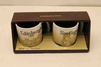 Starbucks Set Of 2 Coffee Mugs Edinburgh & Scotland Demitasse 3Fl Oz 1.89 ml - Sold on eBay Jun, 25th 2019 for $37.95