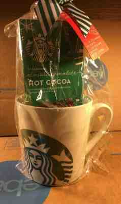 Starbucks Coffee Ceramic 17 oz Mug & Chocolate Hot Cocoa, Shortbread Gift Set - Sold on eBay Jun, 25th 2019 for $24.99