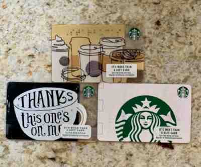 Lot of Starbucks Gift Cards - Total Value $25 - Sold on eBay Jun, 25th 2019 for $17.49
