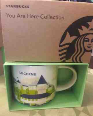 NIB With SKU STARBUCKS LUCERNE, SWITZERLAND  You Are Here (YAH)  14 Oz Mug. Rare - Sold on eBay Jun, 25th 2019 for $42.00