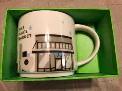 First Starbucks Pike Place "You Are Here" Ceramic Coffee Mug Seattle WA 14oz YAH - Sold on eBay Jun, 25th 2019 for $15.00