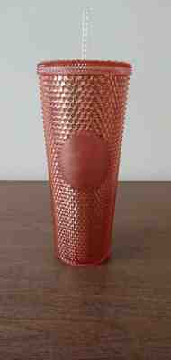 Starbucks 2019 Rose Gold Pink Radiant Iridescent Sparkling Jeweled 24oz tumbler - Sold on eBay Jun, 25th 2019 for $20.00