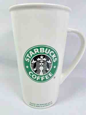 Starbucks Mug Tall White Ceramic Coffee Cup Mermaid Logo 20oz  - Sold on eBay Jun, 25th 2019 for $24.97